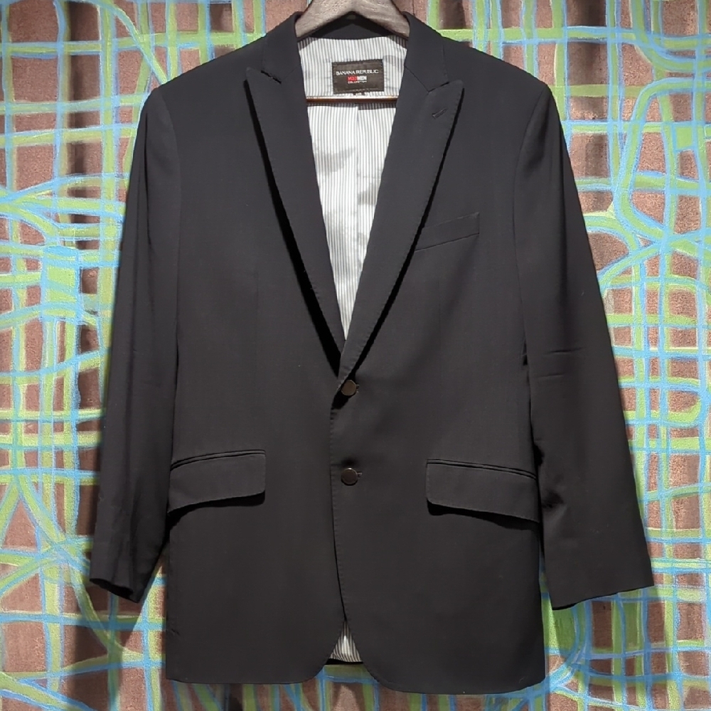 Banana Republic Deep Navy Men's Blazer Mad Men Collection 40R